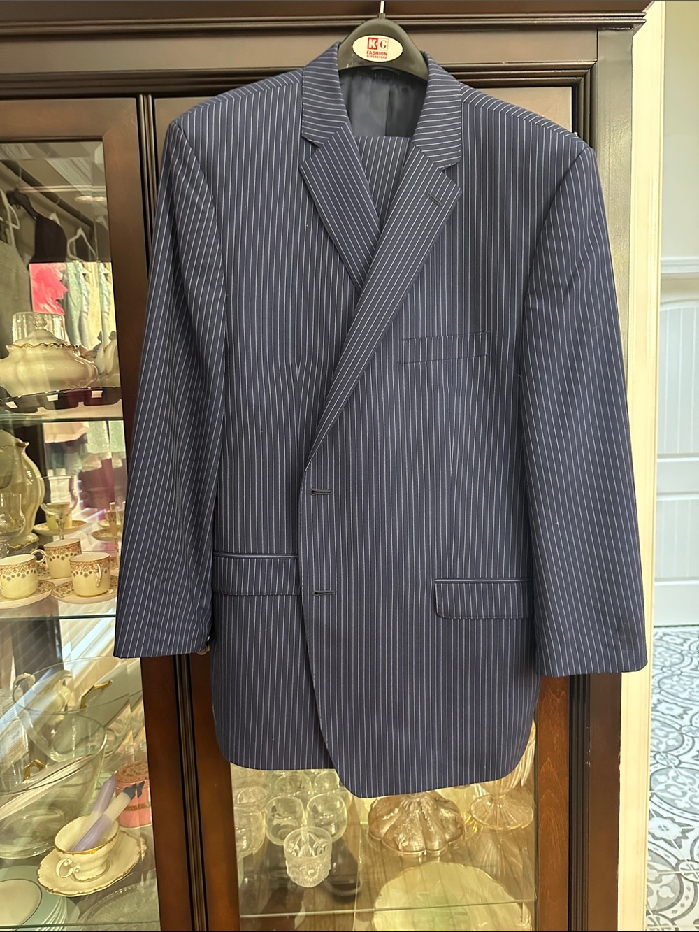 Ralph Lauren Navy Pinstripe Suit